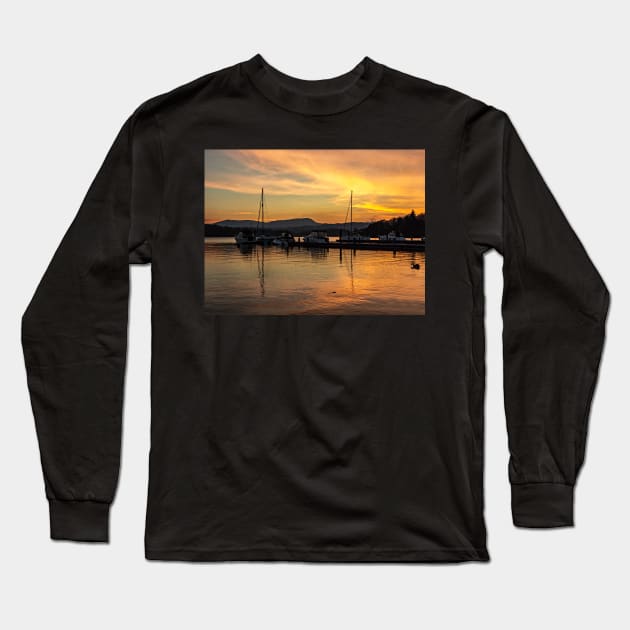 White Cross Bay - Windermere Long Sleeve T-Shirt by Reg-K-Atkinson